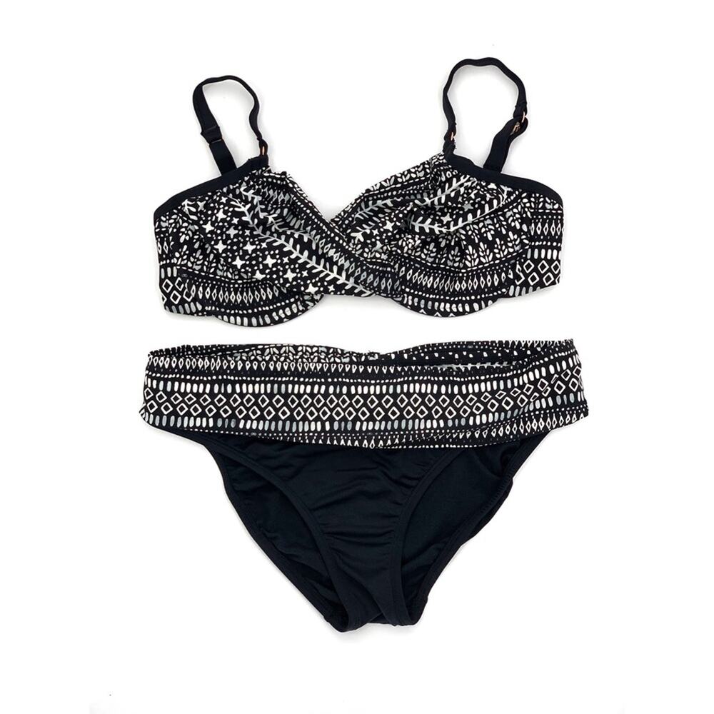SWIM SYSTEMS Castle Rock Bikini Swimsuit Black White M?